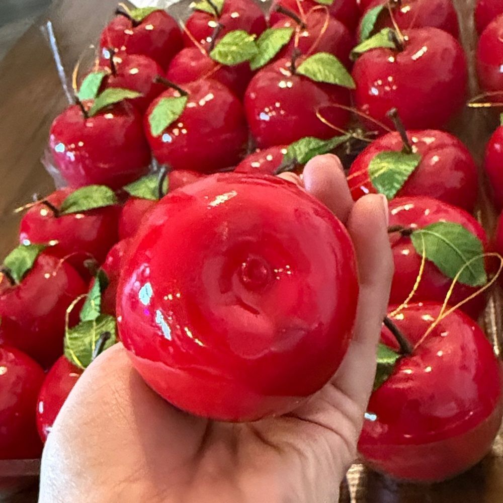 48 Decorative Red Apples - Picture 3 of 9